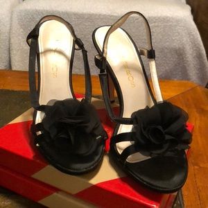 Caparros Satin Black Heel